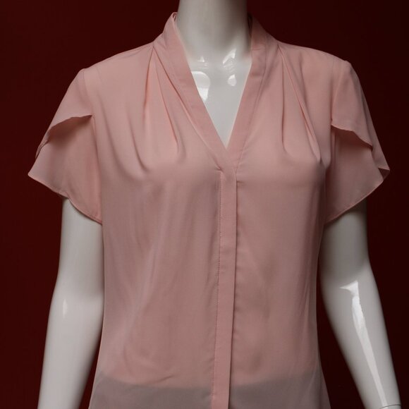 Calvin Klein Pink Short Sleeve Blouse - Picture 2 of 11